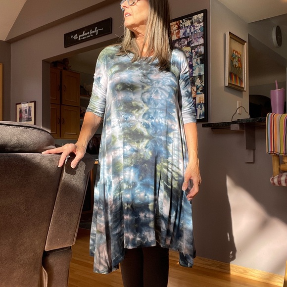 Handmade Hand Dyed Heyne Bogut sz 3 Dress - Picture 7 of 12
